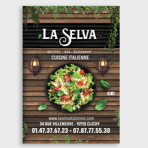 Flyer La Selva cuisine italienne