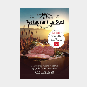 Affiche Restaurant le Sud