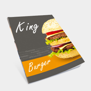 Brochure menu restaurant King burger