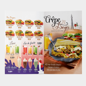 Dépliant A6 Crêpe'n Burger