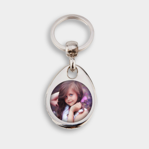Porte-clé avec photo d'un enfant