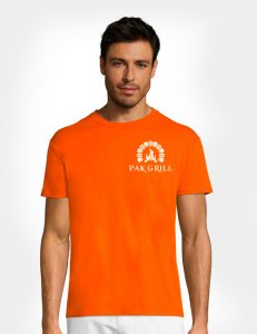 T-shirt orange homme