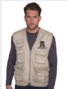 Workwear gilet beige