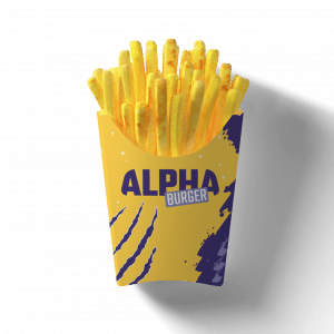 Boîte frites alpha burger